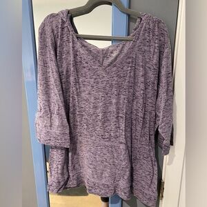 Womens 2x active tee from Sonoma. Very light, soft material with a hood.